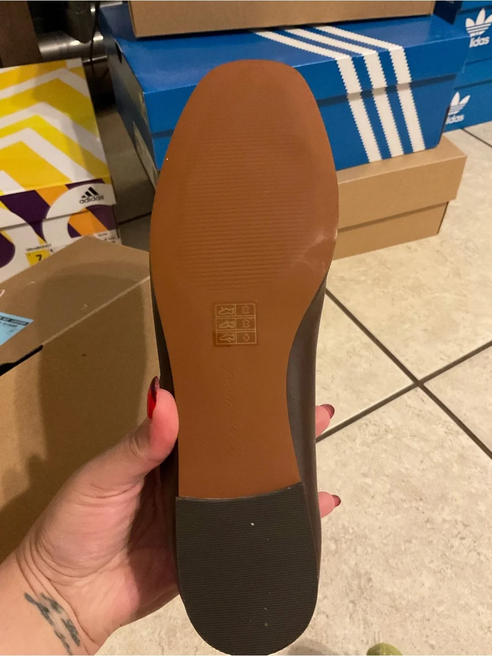 Madewell Greta Ballet Flat- Chocolate Raisin - Picture 2 of 5